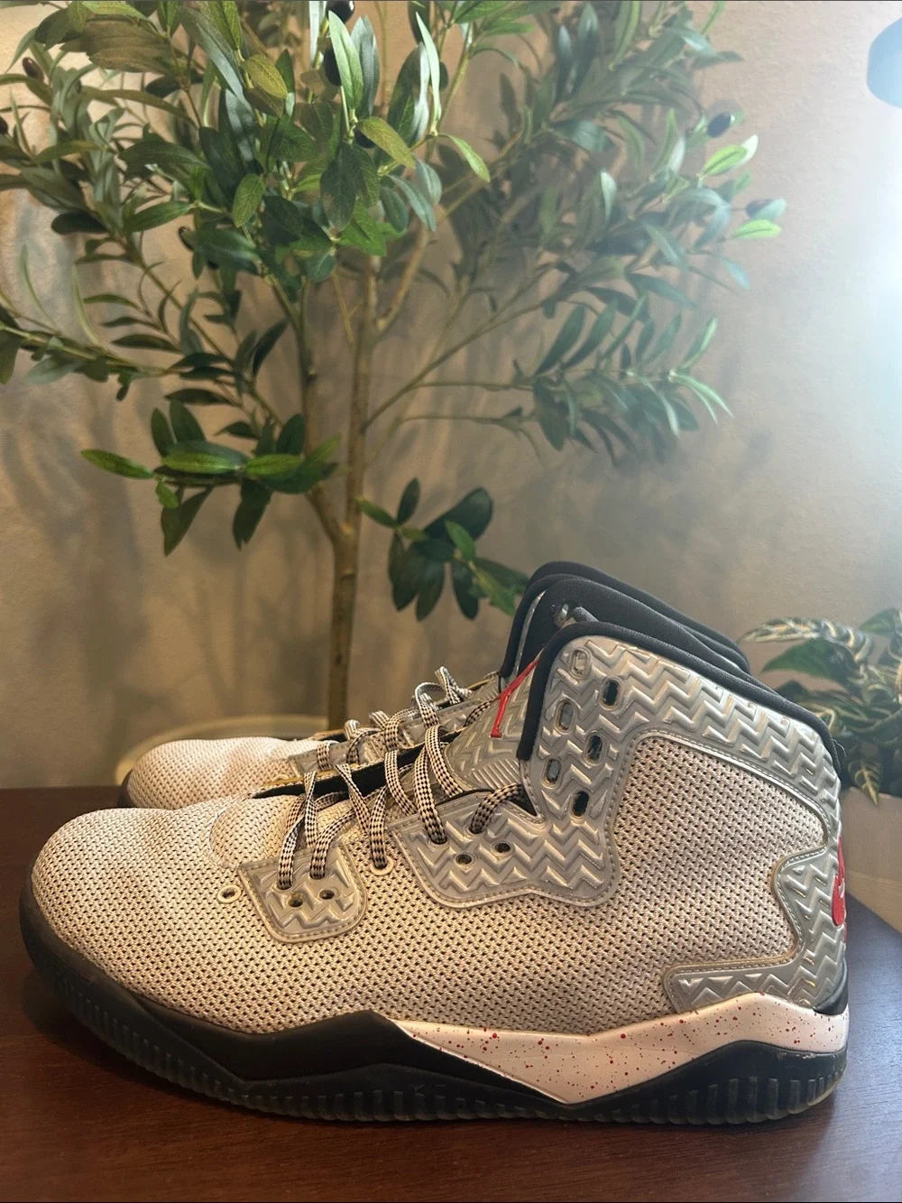 Air Jordan Spike Forty PE 'White Fire Red' White & Red Men’s Sneakers